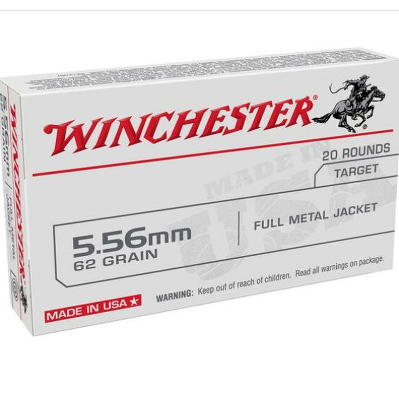 WIN USA 5.56 FMJ 62GR 20 - 556 Black Friday Promotion